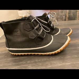 Sorel 8.5M Leather & Rubber Ankle Duck Boot